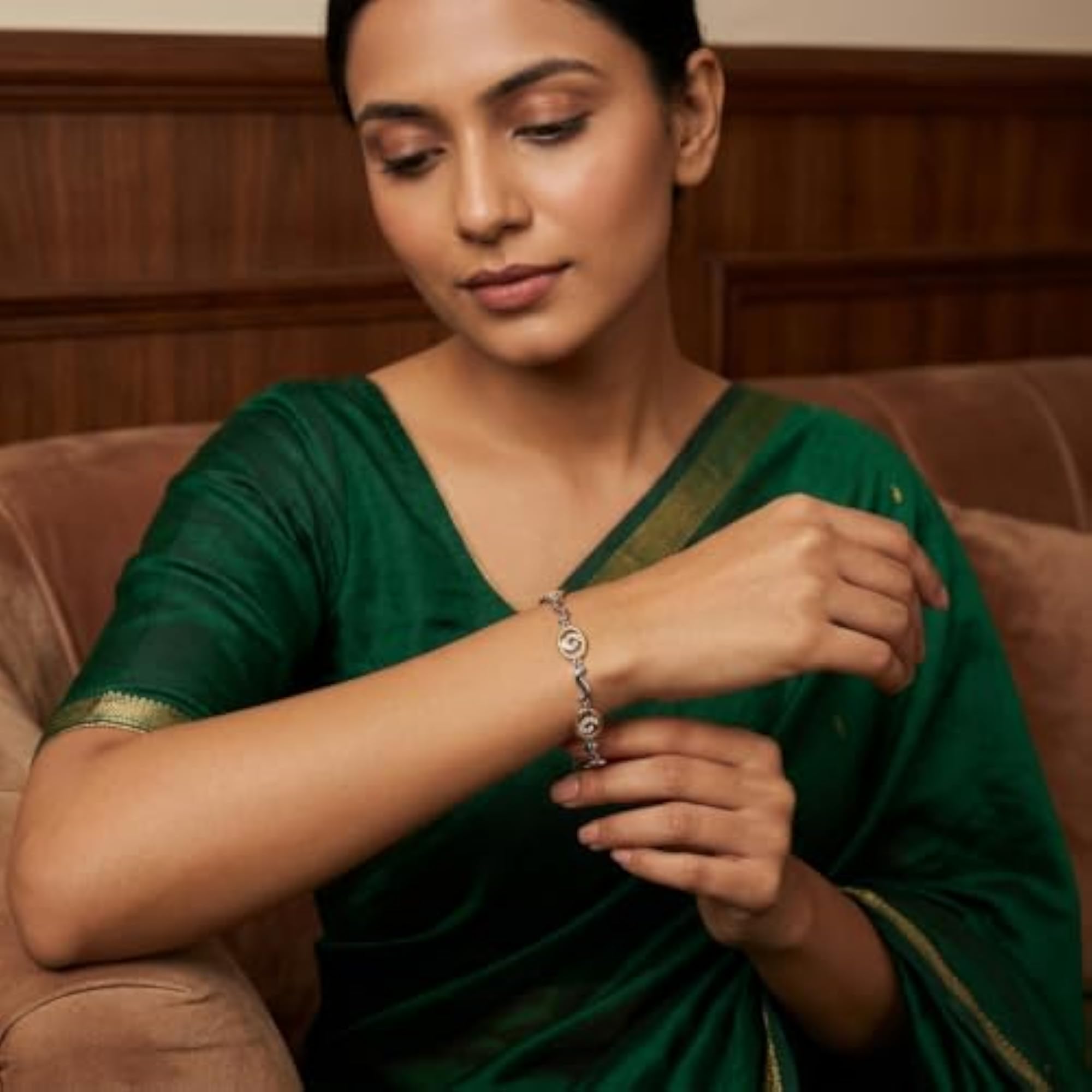 Women's 925 Sterling Silver Adjustable Satellite Chain Bracelet