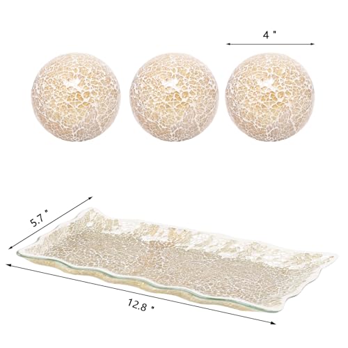 Vcuteka Decorative Balls And Glass Bowl thumb #2