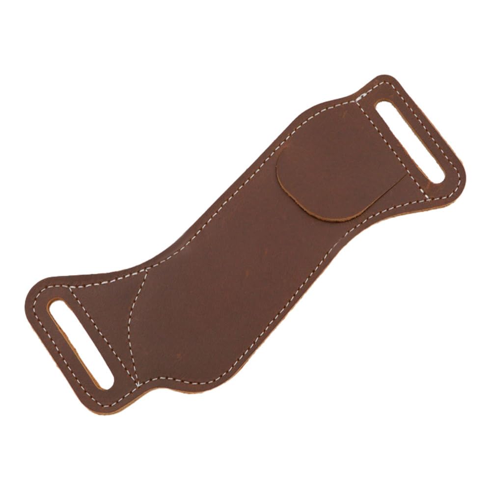 Leather Knife Sheath for Belt, Portable Knife Sleeve with Belt Loop EDC Tool Pouch for Outdoor Camping, Cooking, Picnic, BBQ