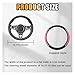 Bling Soft Leather Steering Wheel Cover, 15 Inch Colorful Rhinestones Auto Elastic Protector with Crystal Diamond for Women Girls, Car Accessories for Most Cars, SUVs (Pink)