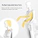 BETTARY Female Mannequin, 70 Inches Well Proportioned Female Model, Realistic Female Model with Full Body Torso and Adjustable Bracket, Plastic Model with Metal Base for Clothing Display, White