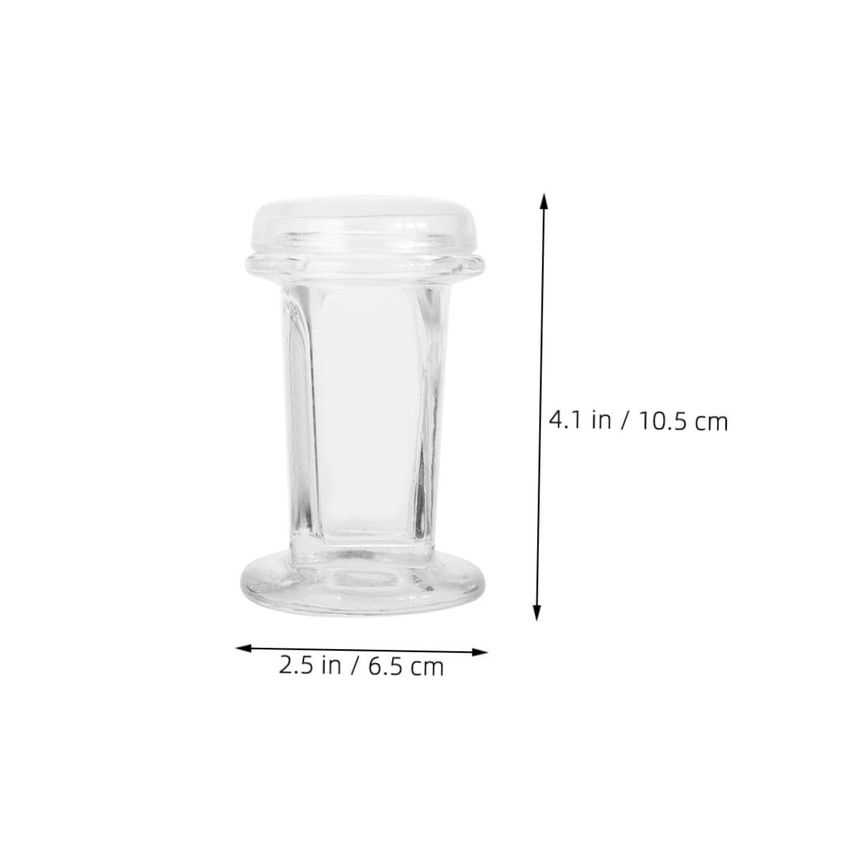 Alipis 3 Stück Glasdosen mit Deckel 60 Ml aus Klarem Glas Färbegefäß für 5 Objektträger Sichert Reagenzien für Labor und Forschungsanwendung