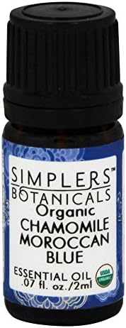 Living Flower Essences Simplers Botanicals Chamomile Organic, Moroccan Blue, 0.06 Fluid Ounce