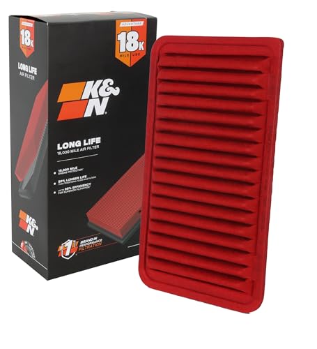  K&N Engine Air Filter: Long Life 18,000 Mile Replacement Air Filter: Compatible with 2001-2014 Toyota/Lexus (Kluger, Highlander, Camry, Sienna, Alphard, Solara, Wisdom, ES300, RX 300), KNA-2260
