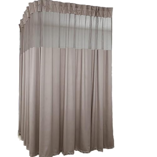 TTZ Hospital Curtain with Flat Hooks for Hospital Medical Clinic SPA Lab Cubicle Curtain Divider Privacy Screen ( Color : Grey, Size : 1(5ft Wide x 7ft Tall) )