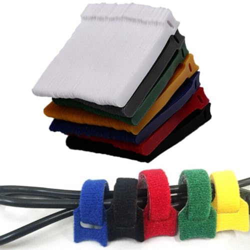 50PCS prendendo laços de cabo reutilizáveis, premium gravatas de cabo ajustáveis de 6 polegadas, cin