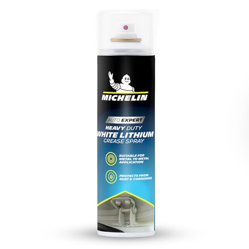 Image of MICHELIN White Lithium Grease Spray 400ml | Heavy-Duty Lubricant for Hinges, Bearings, Machines & Gears | Long-Lasting Protection Against Friction, Rust & Corrosion | Smooth & Noise-Free Performance