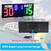 YZ LED Electronic Scoreboard with Watch Control, Digital Scoreboard with Remote, Portable Scoreboard Basketball, Digital Tennis Score Keeper for Net, Scoreboard for Outdoor Games Volleyball/Football
