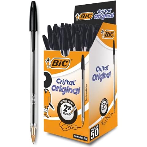 BIC Cristal Original Black Ballpoint Pens Pack Cover