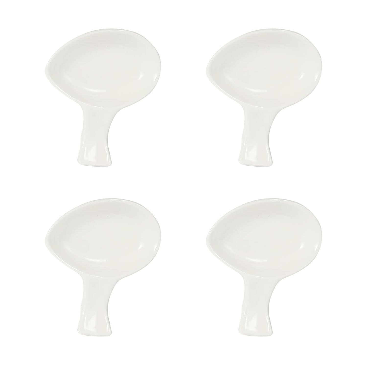 TOPBATHY 4pcs Ceramic Dipping Bowls Dip Bowl Set Soy Sauce Dish with