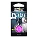Nite Ize PetLit LED Collar Light, Dog Or Cat Collar Light, Replaceable Batteries, White LED Pink Jewel Design