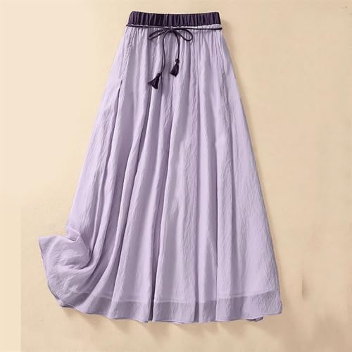 Women’S Swing Beach Skirt with High Waist A-Line Flowy Design for Casual Holiday Outfits3