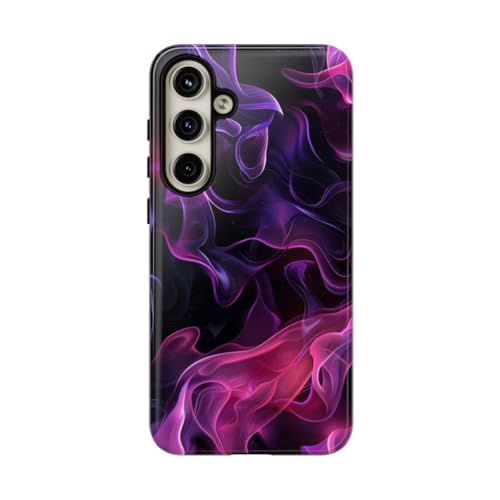 Coque rigide brillante Samsung S24 Plus aux reflets violets