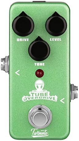 Twinote Guitar pedal Overdrive Warm and Nature Tube overdrive sound Effects Pedal for Electric Guitar, Exclude Power Adapter