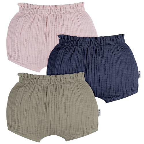 Image of Gerber Baby-Girls 3-Pack Bubble Shorts