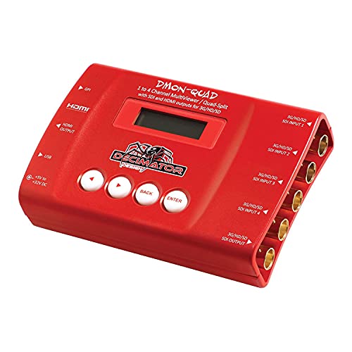 Image of Decimator DMON-Quad 4-Channel 3G /HD /SD-SDI Quad Split Multiviewer with HDMI Outputs