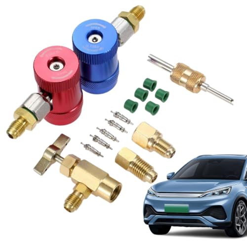 Adaptador R1234YF ajustable para eliminar fugas de gas durante la carga del aire acondicionado