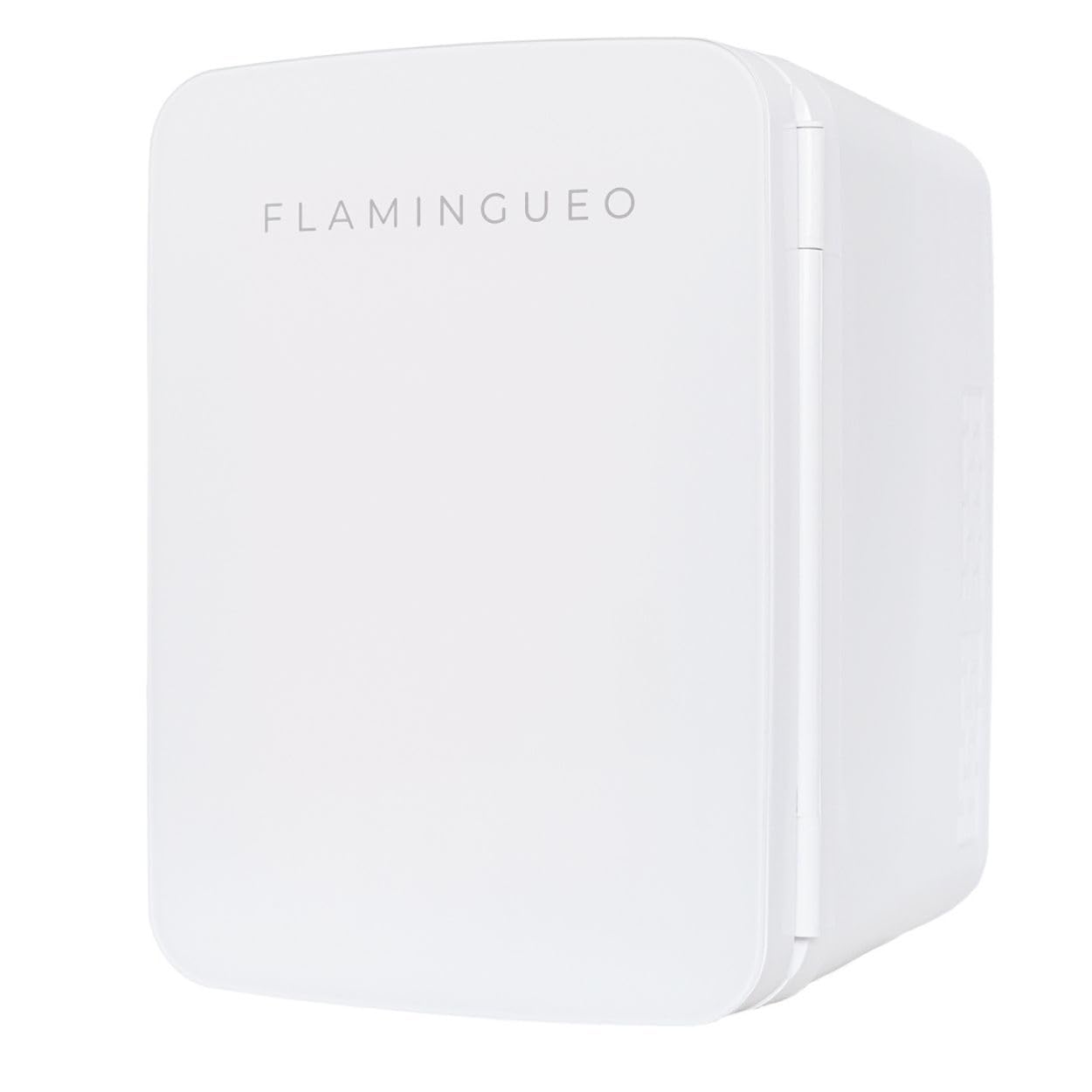 Flamingueo Nevera Pequeña - Mini Nevera 10L, Mini Frigorifico 12V/220V, Función Frío y Calor, Nevera Para Cosmeticos, Mini Neveras Para Habitacion