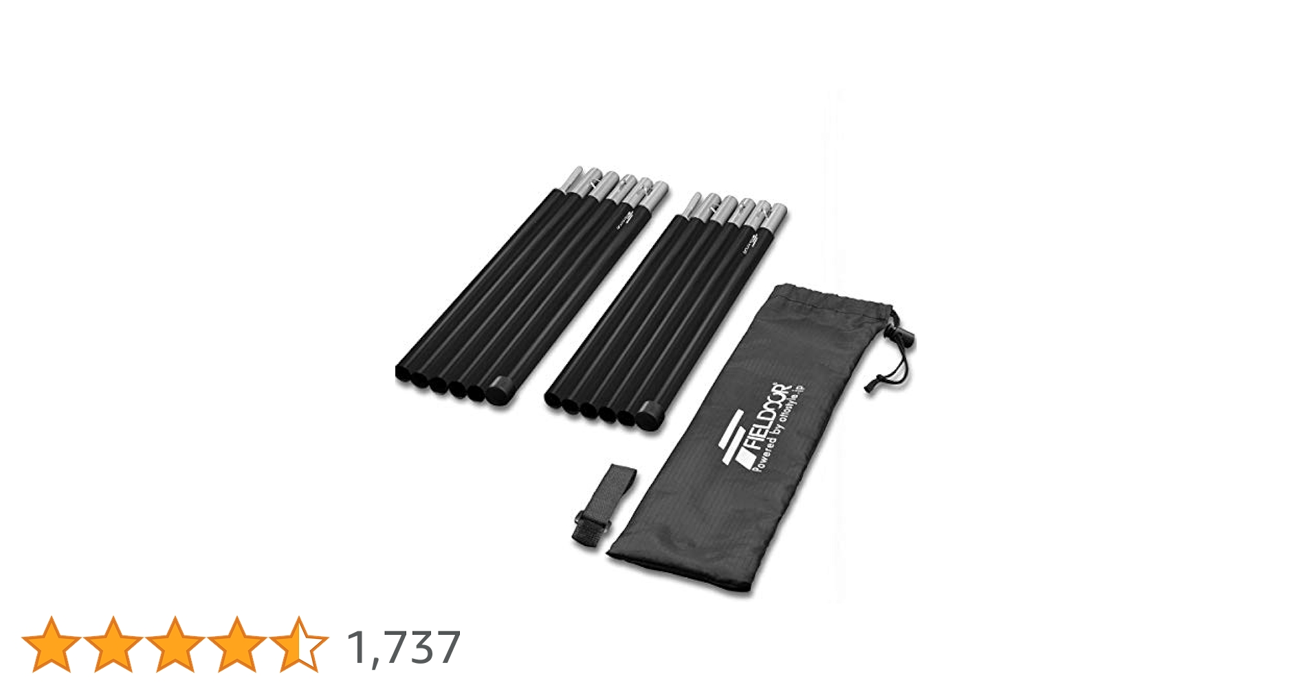 アルミテントポール 2セット入り 直径16mm 分割式 超々ジュラルミン 少人数 Amazon | FIELDOOR アルミテントポール 2セット入り (5本連結
