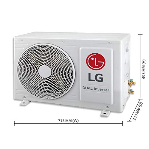 Image of LG 1.0 Ton 3 Star Wi-Fi Inverter Split AC (Copper KS-Q12MWXD White and Grey)