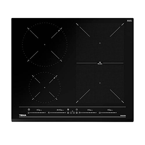 Teka IZF 64440 MSP - Placa Induccion de 60 cm, 5 Zonas de Cocción (4 Fuegos + 1 Flex Combinada), Fácil de Instalar, con Sistema Touch Control, Cristal Negro