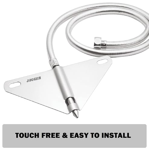 Image of Jagger JAG207 304 Stainless Steel Jet Spray | Hands-Free Jet Spary for Toilet Seat | Silver (Straight, 1.5 Meter)