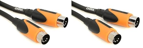 Roland Cable MIDI serie negro de 20 pies (RMIDI-B20) (paquete de 2)