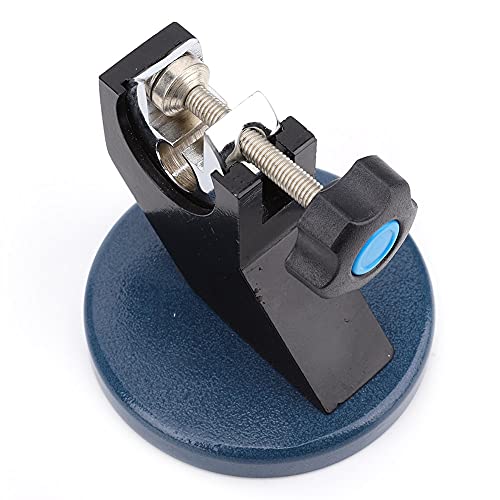 Hilitand Micrometer Holder, Cast Steel Micrometer Stand Bracket Round Base for Screw Thread Outside Micrometer 0 to 100mm, Outside Micrometers (0-100mm)