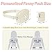 GhvyenntteS Fanny Pack for Girls Kids - Birthday Gifts for 3 4 5 6 7 8 9 10 11 12 13 Years Old Girls, Initial Fanny Pack Belt Bag Purse, Fashion Waist Packs for Teen Daughter Sister, Beige K