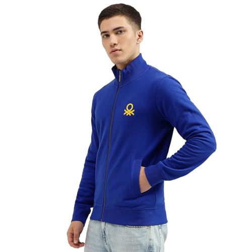 Image of United Colors of Benetton Men's Cotton Hooded Sweatshirt