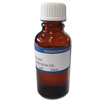 Aceite de inmersión de 25 ml para microscopía