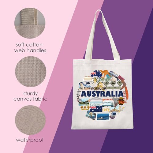 Australia Tote Bag Australia Gift Moving to Australia Gift Australia Souvenir Gift Australia Travel Gift (Australia Tote) - Image 3