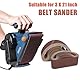 GLOSKIN Schleifbänder 75x533, 21 Teile Schleifband, Jeweils 53x Partikelgröße 80/120/150/180/240/320/400, für Gürtelschleife, Schleifen, Holzschleifen