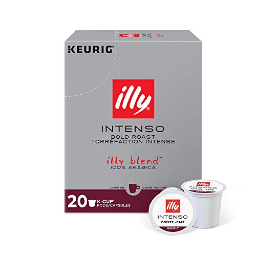 Image of illy Coffee K Cup Pods, Intenso Dark Roast, 20 Count, 4 Pack
