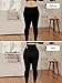 SHAPERMINT High Waisted Tummy Control Compression Leggings for Women - Petite to Plus Size Womens Leggings Non See Through Black