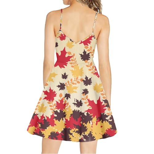 Image of Coloranimal Women's Summer Sleeveless Casual Swing Dresses with Loose Fit Beach Sundress