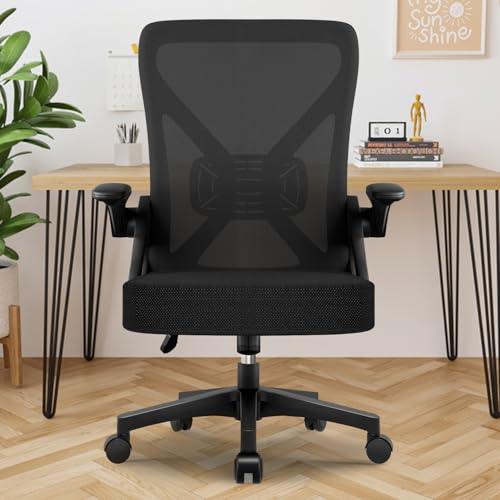 Airchros Bürostuhl Ergonomisch,Schreibtischstuhl mit Hochklappbaren Armlehnen,Einstellbare...