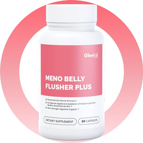 Image of GLEEFULL SUPPS Meno Belly Flusher Plus - 6 Bottles, Pink