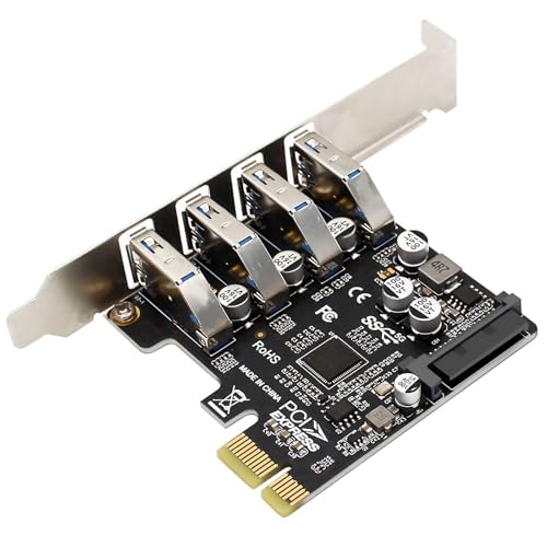 Scheda di espansione a 4 porte a 5 Gbps PH64 VL805 per desktop pci-express x1 usb 3.0