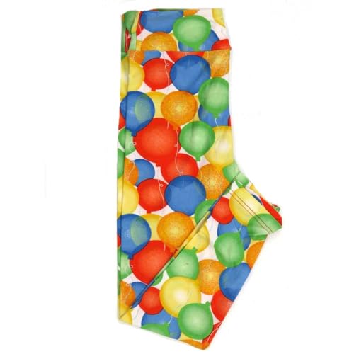 Lularoe Kids Sm-Med S/M Ballons Red Yellow Green Blue Leggings fits Kids Sizes 2-6 1507-B14-006464