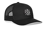 HAKA Tucson Black Trucker Hat – Tus Mesh Snapback Cap for Men, Women & Golf, City X Design Baseball Dad Hat