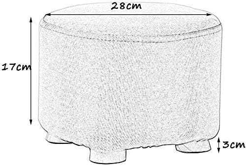 Repose-pieds polyvalent en bois avec coussin lin confortable - 2
