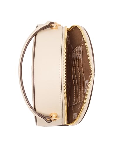 Anne Klein Womens Caning Circle Bag, Natural/Parchment3