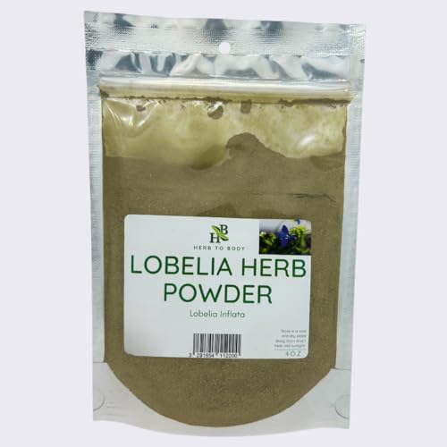 Herb To Body Lobelia Herb Powder Lobelia inflata Fine Powder for Herbal Blends Teas Culinary & Traditional Use Wildcrafted 4oz