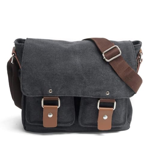Waterproof Vintage Canvas Leather Trim Camera Bag