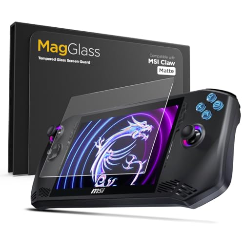 magglass Matte Screen Protector for MSI Claw, Anti Glare Tempered Glass Display Guard (Handheld Gaming Console)