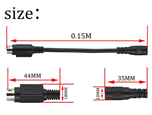 HCFeng 4 P-in DI-N to DC Power Cable4 Pi-n Mini D-in Male to D-C 5521 Cable by HCFeng - Used condition - Image 3