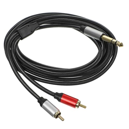 YARNOW 大三芯ステレオ変換ケーブル 耐久性オーディオアダプターケーブル ピンマイク対応 信号ロス低減 音質転送用