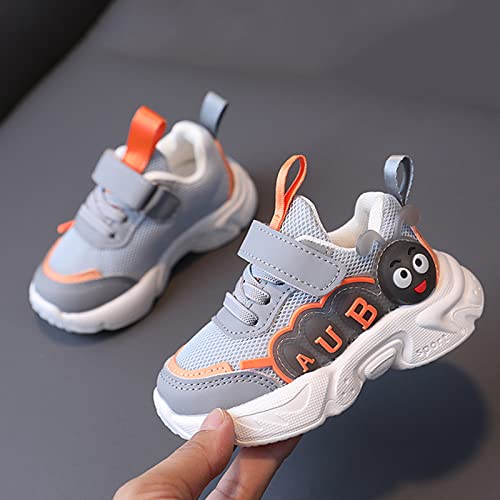 sfdgfhyf Toddler Flat Sneaker Children Shoes Light Shoes Small White Shoes Light Board Shoes Non Slip Soft (Grey, 6-12 Months)3