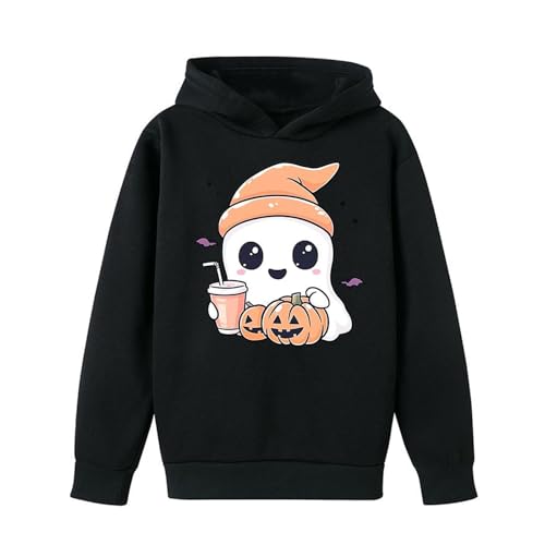 Trendy Hoodies for Teen Girls Cute Graphic Hooded Sweatshirt Long Sleeve Halloween Pullover Tops Winter Clothes3
